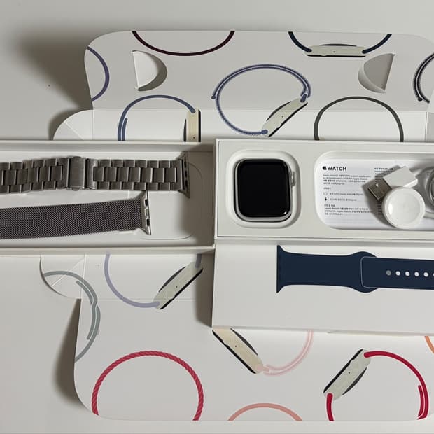 애플워치 SE 2세대 40mm 알루미늄 실버 풀박스