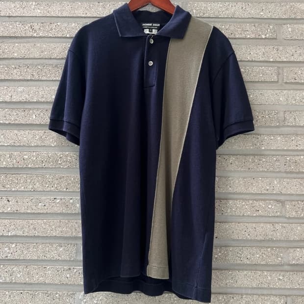 [S]꼼데가르송 HOMME DEUX 스트라이프 PK 티셔츠