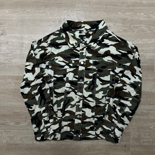 FR 영스타일 밀리터리 카모플라쥬 트러커 자켓 [카모] M/95