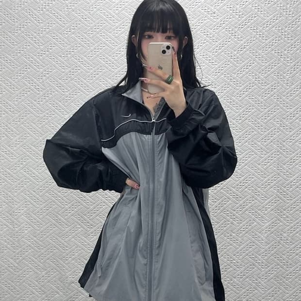 나이키 스포티 올드스쿨 레트로 배색 바람막이 자켓 XXL C11660
