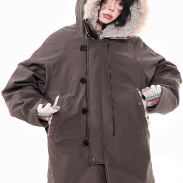 아사키 프레자키 야상 브라운 M