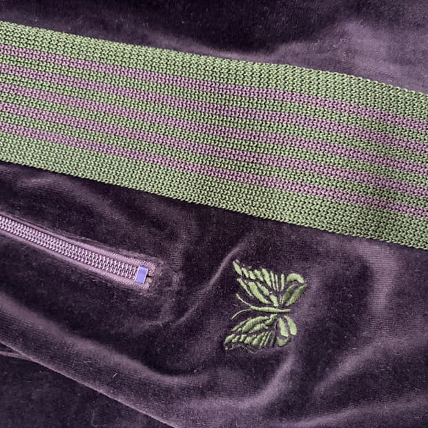 니들스 벨루어 내로우 트랙팬츠 / 퍼플 / L