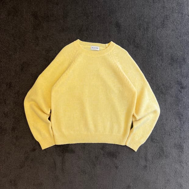 POOSH 옐로우 니트 스웨터