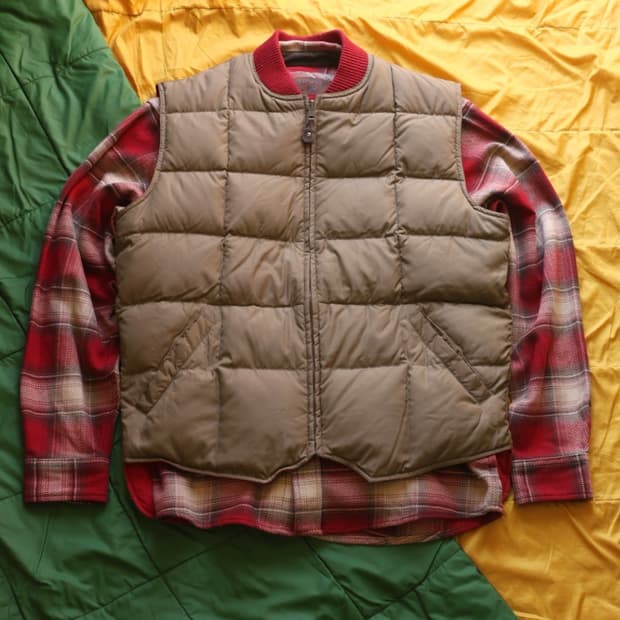 에디바우어 90s 리버시블 케네디언 구스다운 베스트