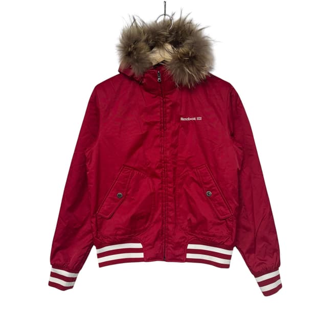 리복 울프죠 후드 숏점퍼