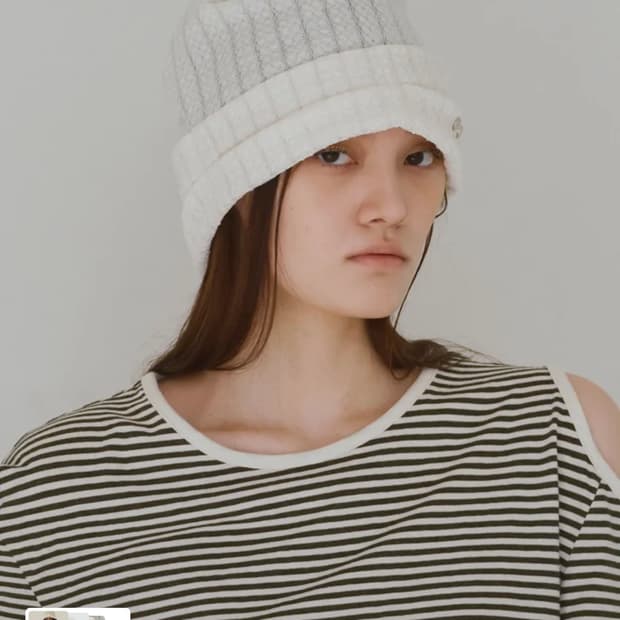 밀로우먼 심볼 레이스 비니