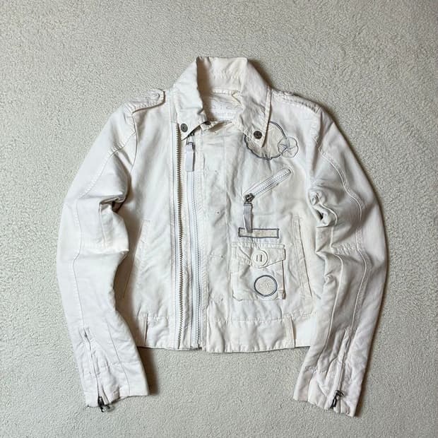 디젤 00's Y2K 유틸리티 크롭 라이더 자켓 PN7557