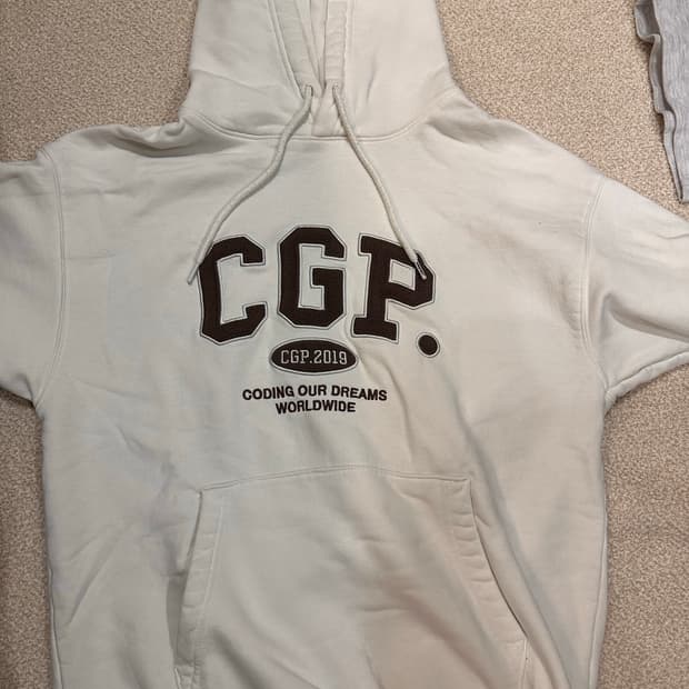 코드그래피 CGP 후드티 S 아이보리
