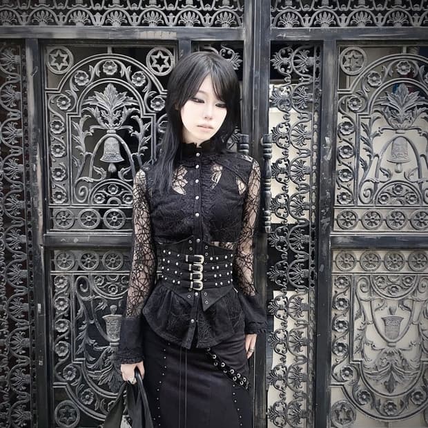 Ozzon Spider Net detail Shirt
