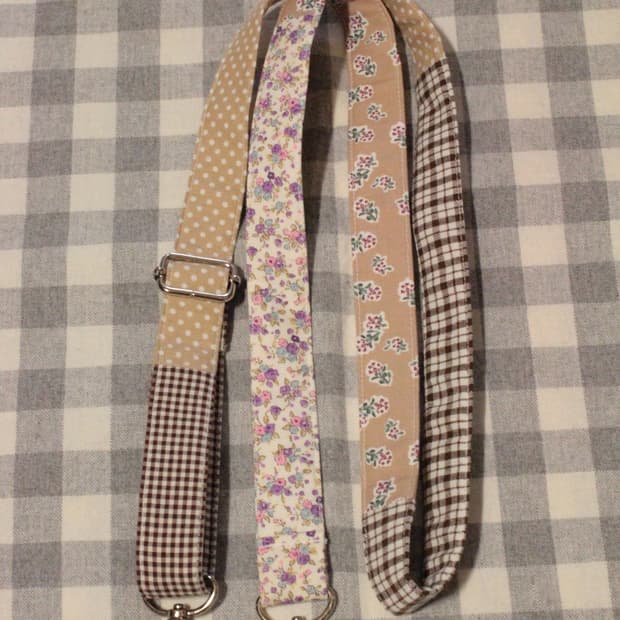 핸드메이드 패치워크 가방끈 숄더끈