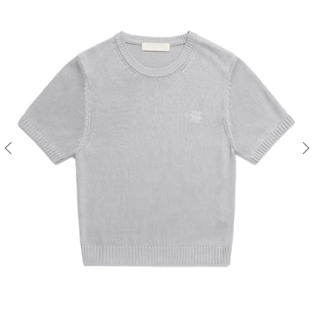 [새상품] 27y 아이보리 반팔 니트