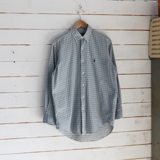 (착용컷) 폴로 랄프로렌 체크 셔츠 (남성용 100)