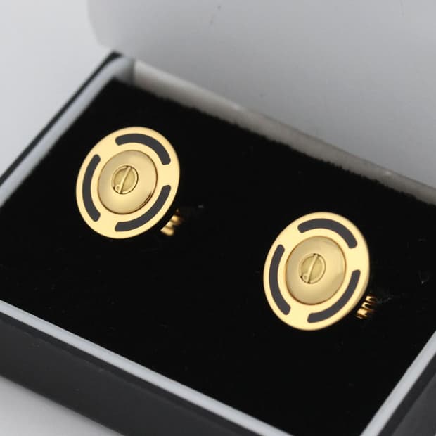 던힐 A등급 유광 남자 명품 커프스 빈티지