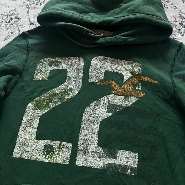 홀리스터 그런지 프린팅 후드티