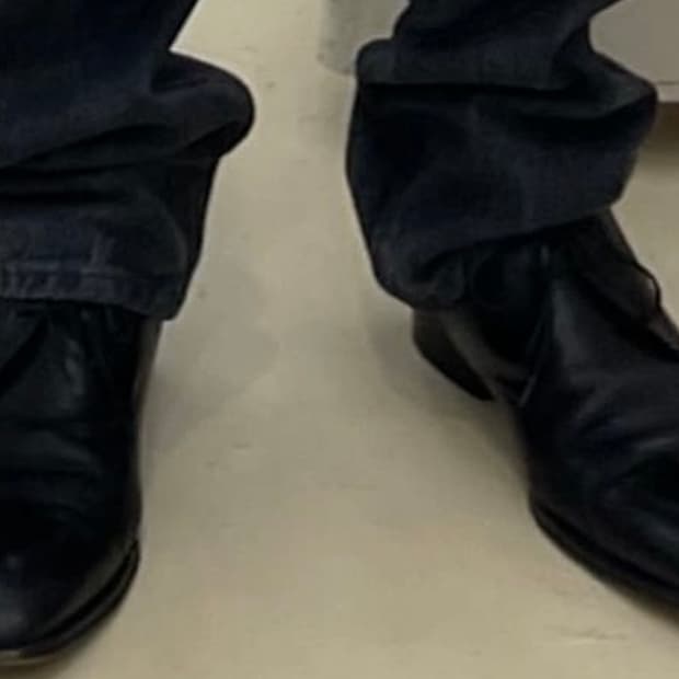 (42) 빈티지 캘빈 클라인 엘롱게이티드 토 더비슈즈