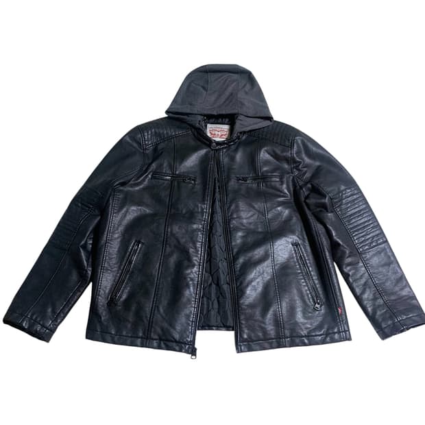 [2XL] Leivs fake leather jacket