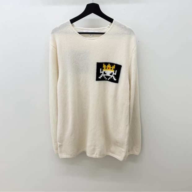 꼼데가르송 셔츠라인 x 인베이더 그래픽 니트