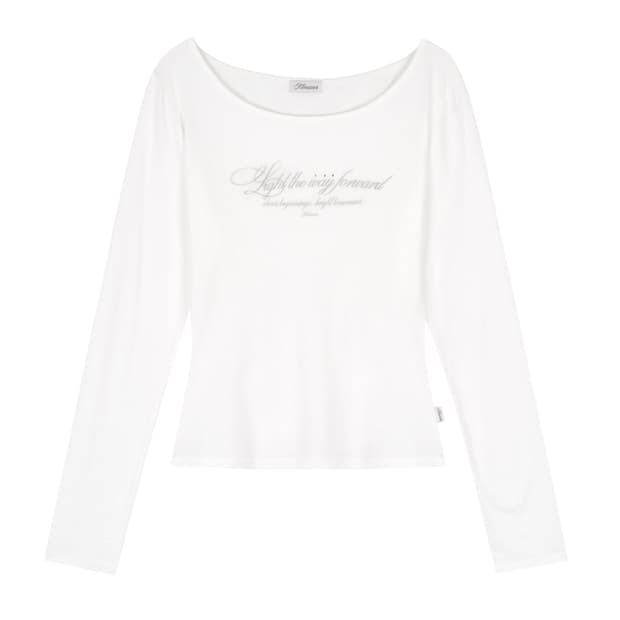 클리시어 Kleen club letter top White