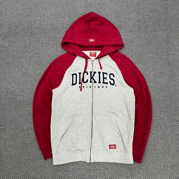 착샷O 디키즈 딥레드 나그랑 후드집업