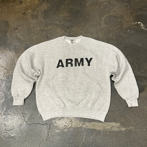 90s Jerzees 50/50 져지스 ARMY 맨투맨 스웻셔츠 L