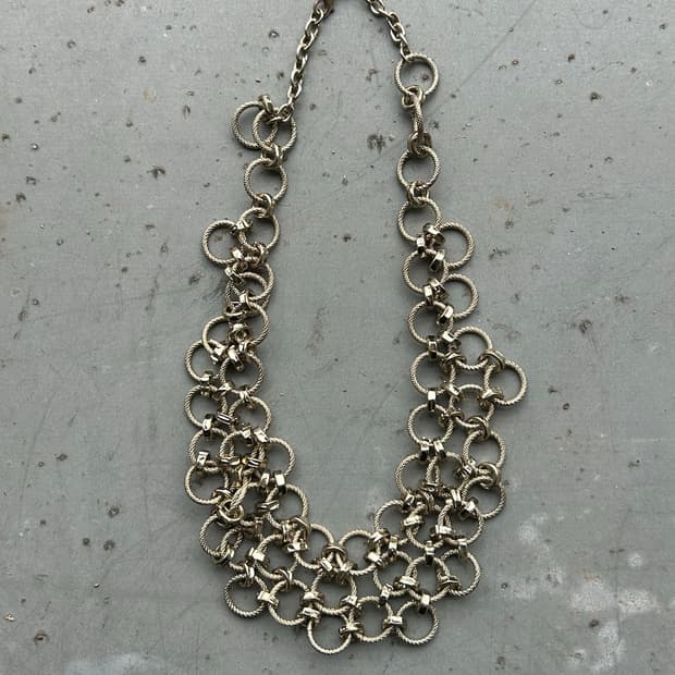 빈티지 링메쉬 목걸이