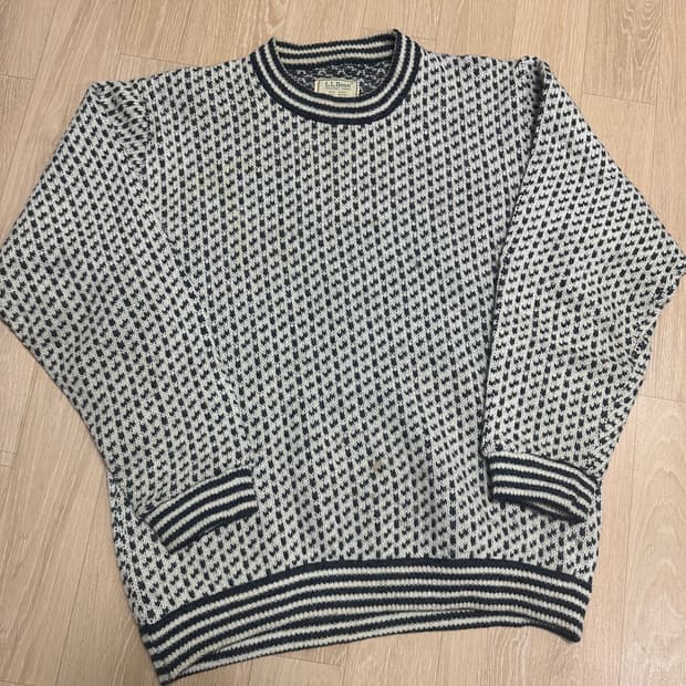 80~90s 엘엘빈 버드아이니트 L(실측XL)