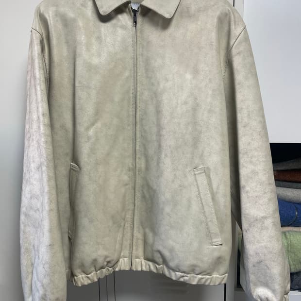 디스이즈네버댓 레더재킷L 빈티지 아이보리