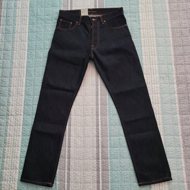 누디진 Nudie jean 피어리스프레디 드라이링 루즈테이퍼드 리지드진