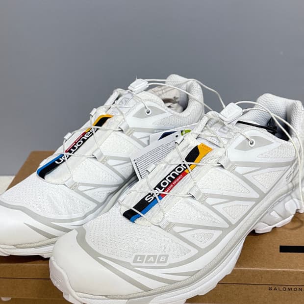 살로몬 xt6 화이트 265