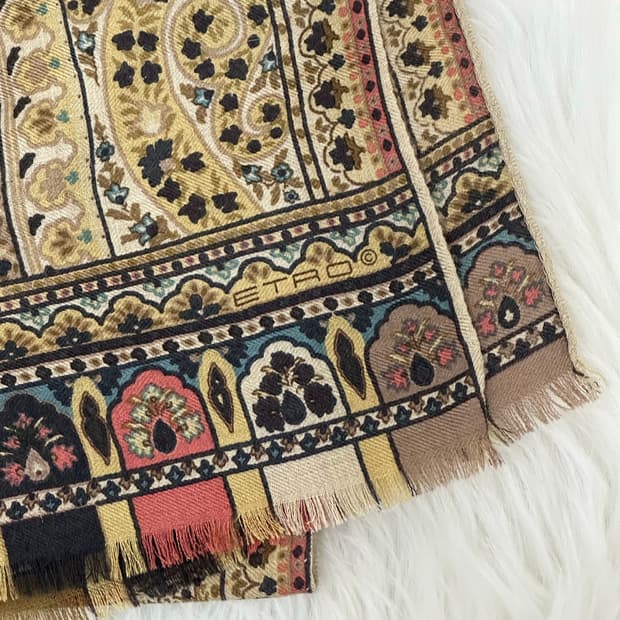 에트로 캐시미어 실크 머플러