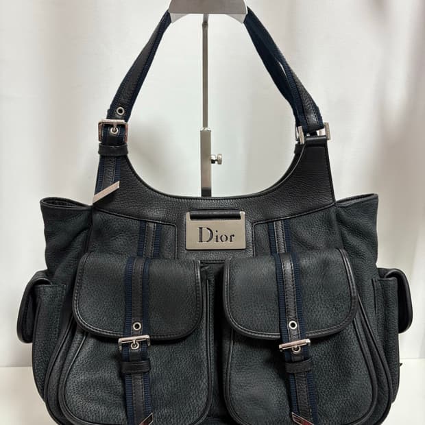 디올 스트릿시크 누벅레더 숄더백