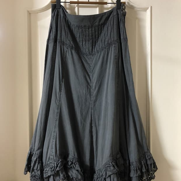 vintage layered frill skirt