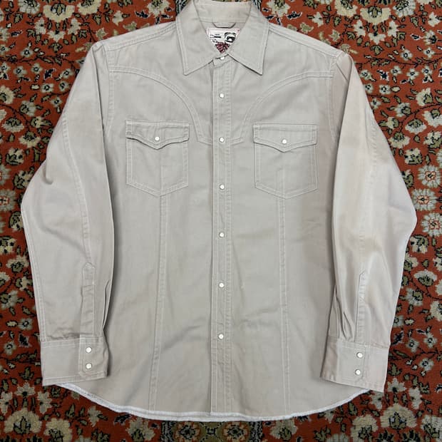 [L] SMITH'S AMERICAN 베이지 웨스턴 셔츠