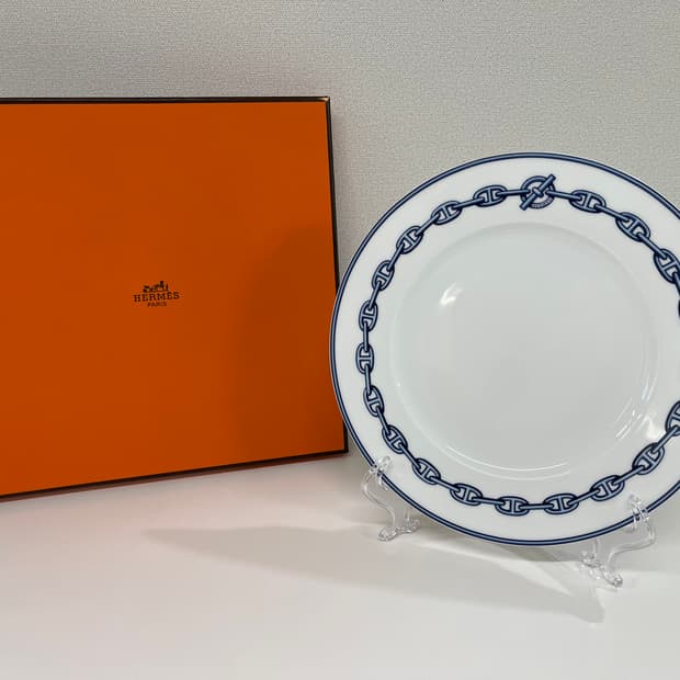 에르메스 샹달 블루 플레이트 1P HERMES
