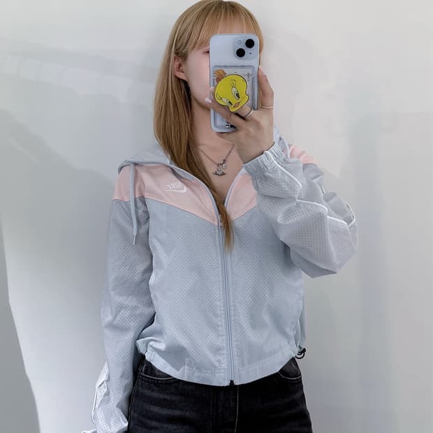 나이키 배색 경량 바람막이