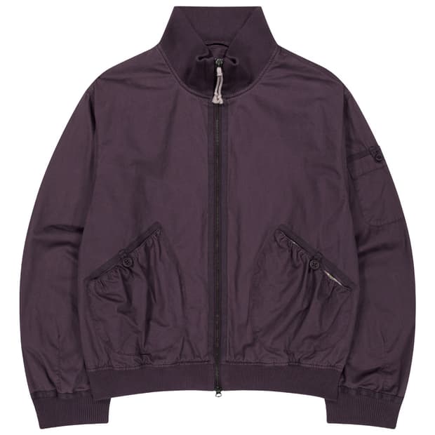 코이세이오 더스티 코튼 봄버 자켓 퍼플