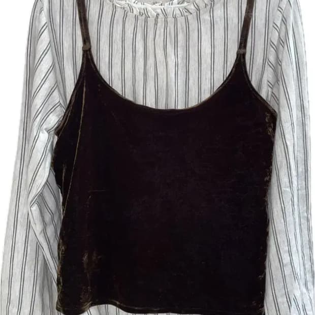 빈티지 레이어드 탑 세트