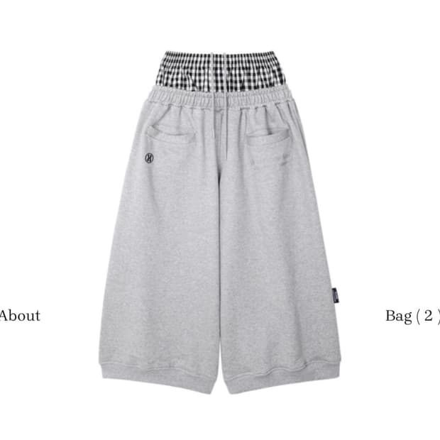 미스테리어스호텔 레이어드 버뮤다 팬츠 그레이