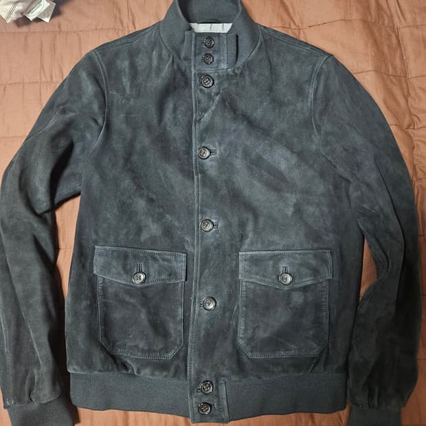 슬로웨어 몬테도로 스웨이드자켓 블랙M