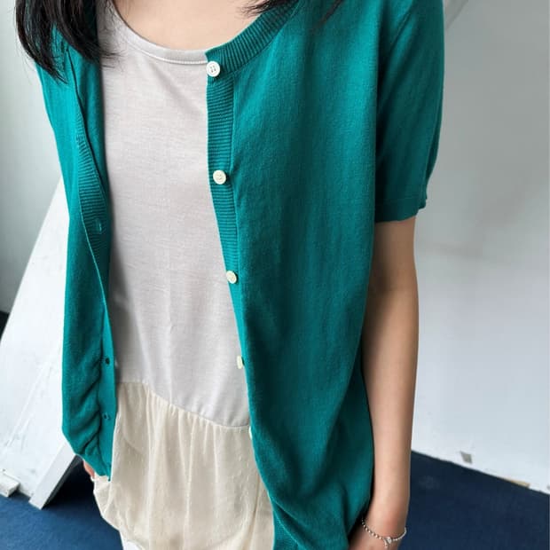 High gauge cotton short sleeve knit card