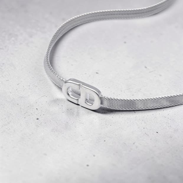 디올 CD로고 메쉬 목걸이