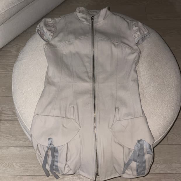 스컬프터 카고 집업 드레스 아이스 그레이 L 사이즈