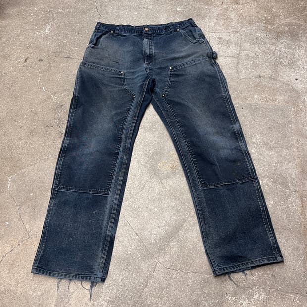 칼하트 더블니 블랙 USA 38