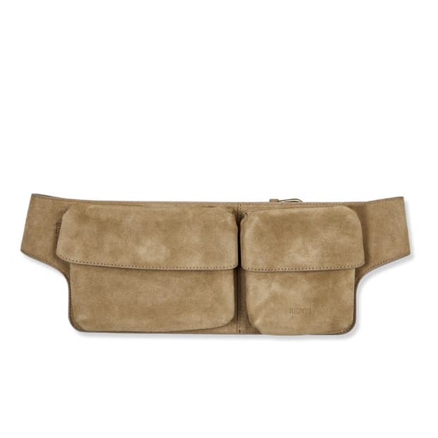 리포스 스웨이드 벨트백