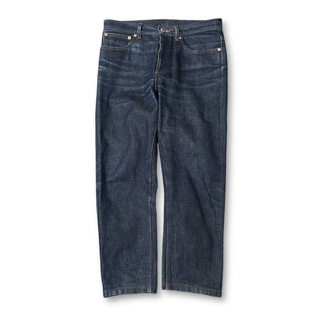 (30) A.P.C. 아페쎄 진청 버튼플라이 데님 팬츠