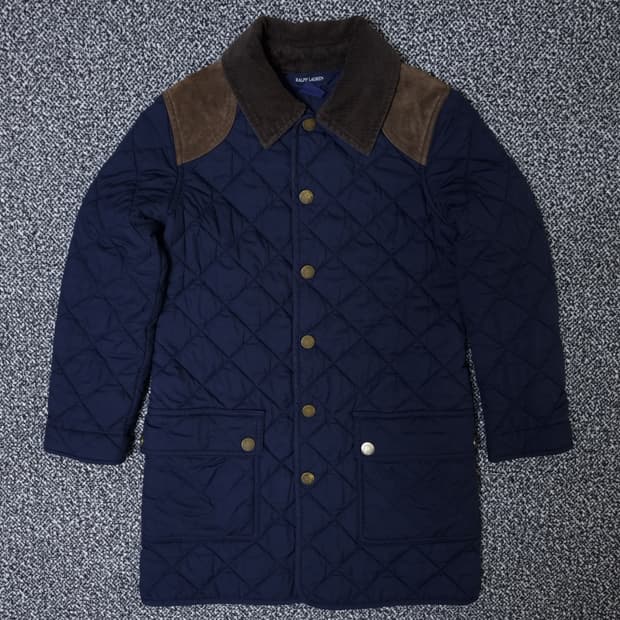 [무료배송][130]폴로 키즈 누빔 자켓 경량 패딩