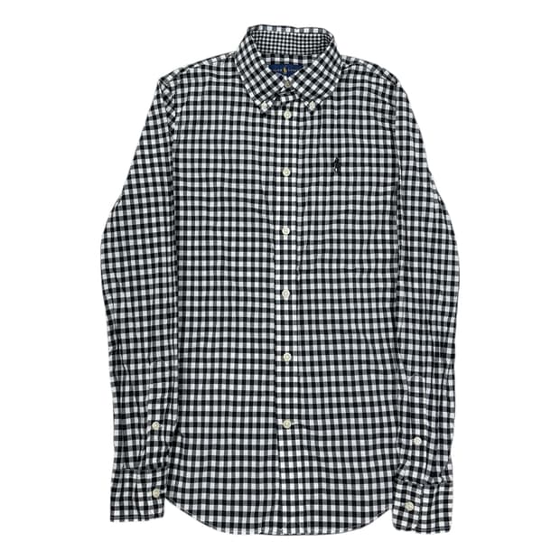 폴로 랄프로렌 여성 체크 셔츠 남방 블랙 2