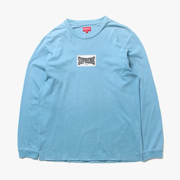  SUPREME "Sky-Blue Longsleeve"