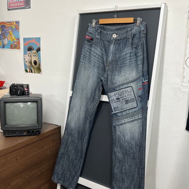 후부 올드스쿨 빈티지 데님 팬츠