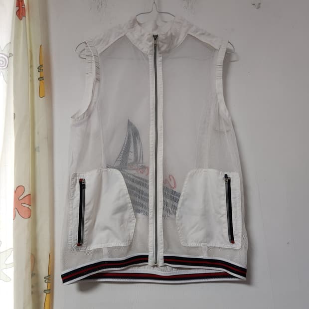 크로커다이얼 레이디화이트 메쉬  조끼95